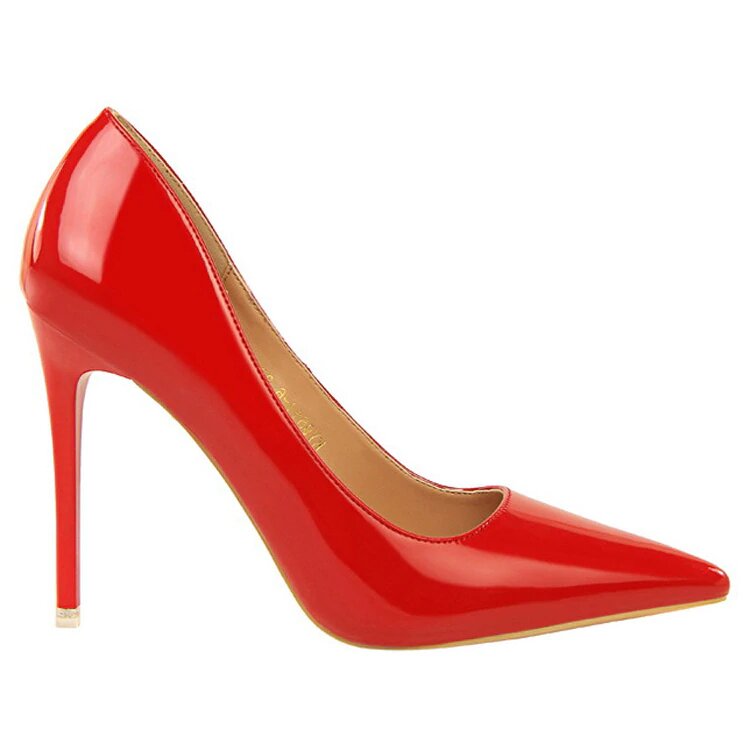 PU High Heel Basic Pumps 