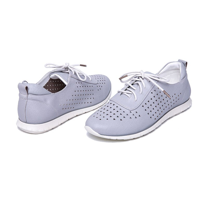 Zapatos Oxford transpirables con cordones 