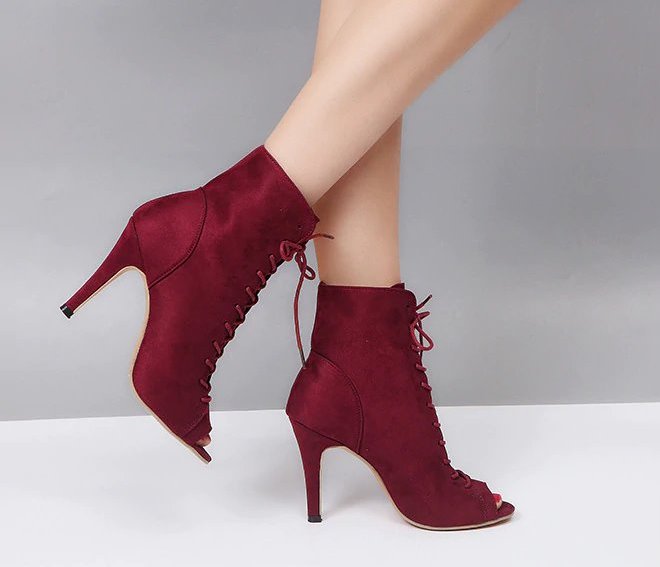 Peep-Toe High-Heeled Shoes