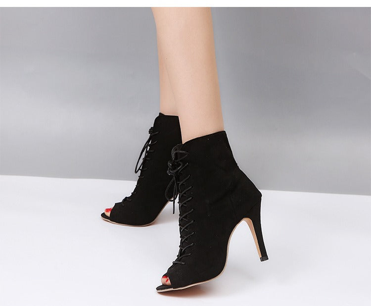 Peep-Toe High-Heeled Shoes