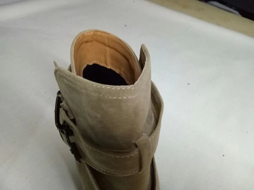 Botines de tacón medio de piel suave 