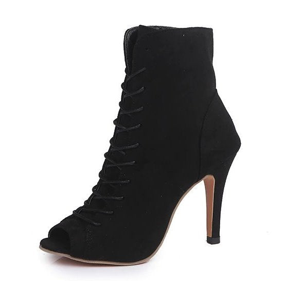 Peep-Toe High-Heeled Shoes