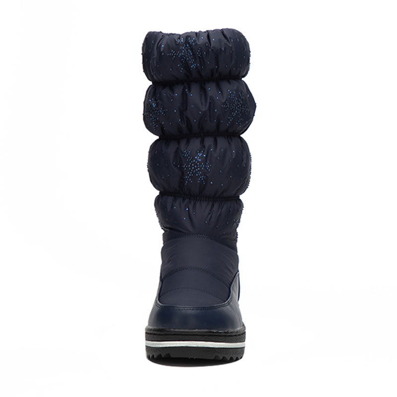 Thick Mid-Calf Snow Boots With Velvet Lining