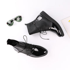 PU-Leather Platform Shoes