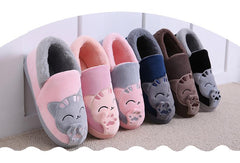 Non-Slip Soft Home Slippers With Cartoon Embroidery