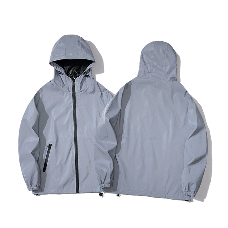 Men Reflective Windbreaker Jacket