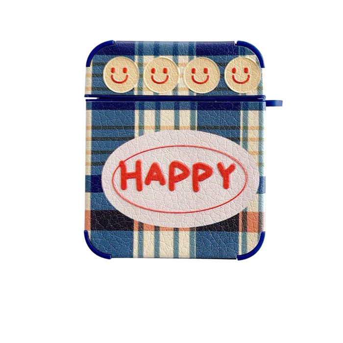 Happy Plaid AirPods Case