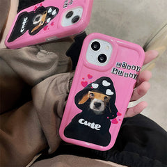 Funda para iPhone con diseño de cachorro feliz