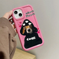 Funda para iPhone con diseño de cachorro feliz