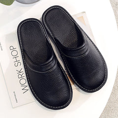Unisex Hausschuhe aus Spaltleder