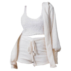 Conjunto de top + falda + chaqueta acogedor