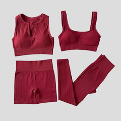 Nahtloses Workout-Yoga-Set für Damen