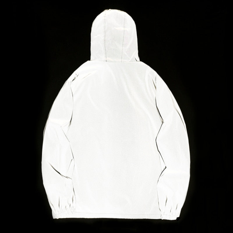 Chaqueta cortavientos reflectante para hombre