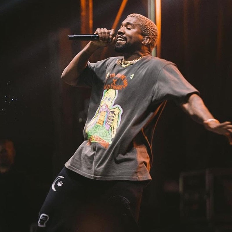 Camisetas unisex con estampado de calaveras de Kanye