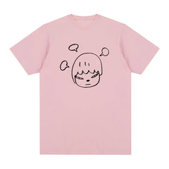 Kurzärmlige Unisex-T-Shirts mit Yoshitomo Nara-Aufdruck