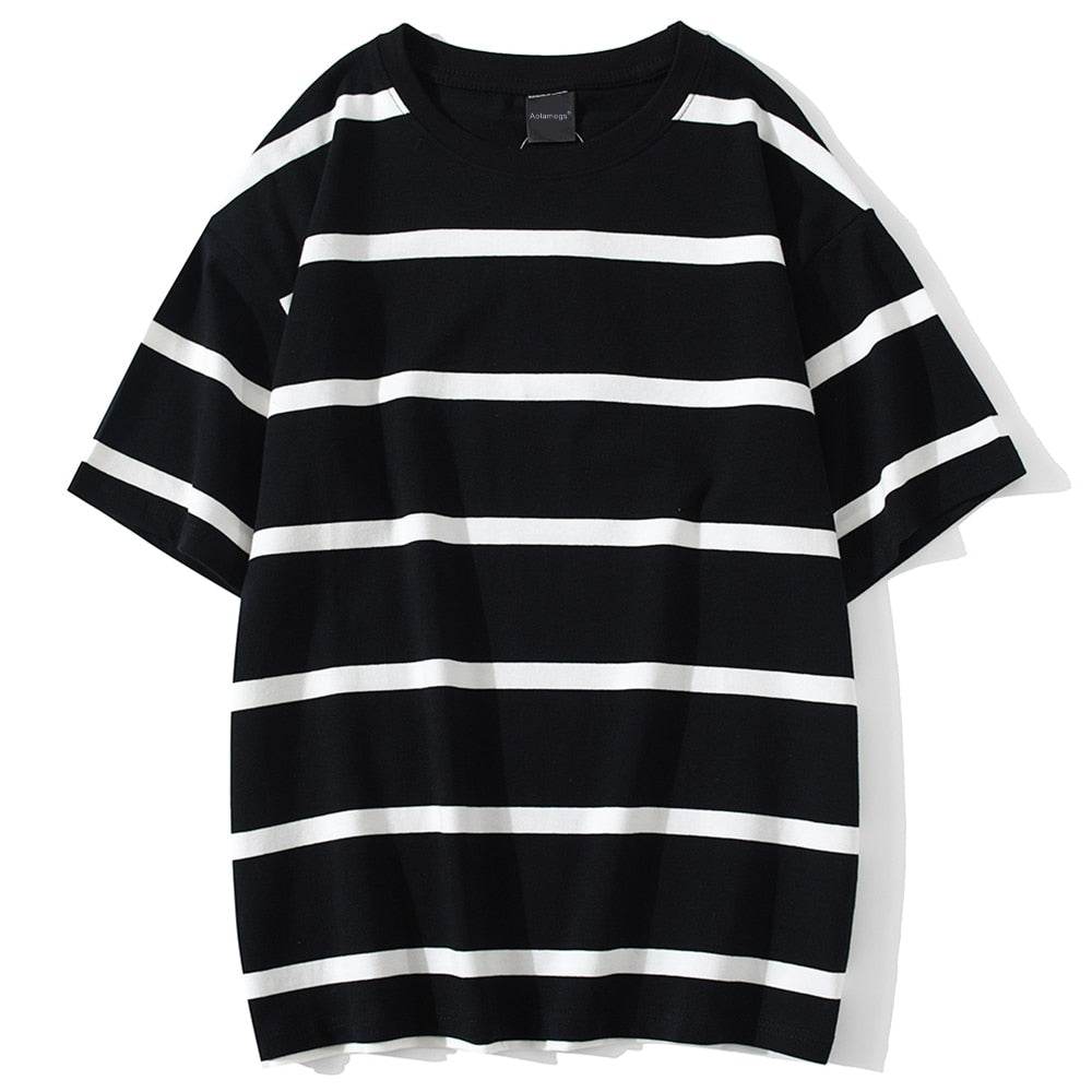 Striped Short Sleeve Shirt for Men