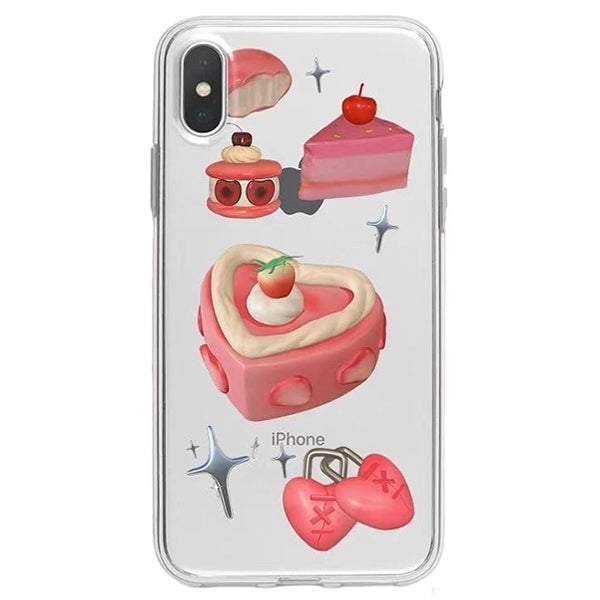 iPhone-Hülle mit Herz-Kuchen