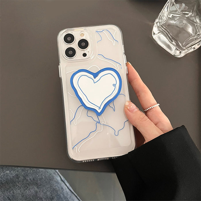 Funda para iPhone con diseño de corazón aplastado