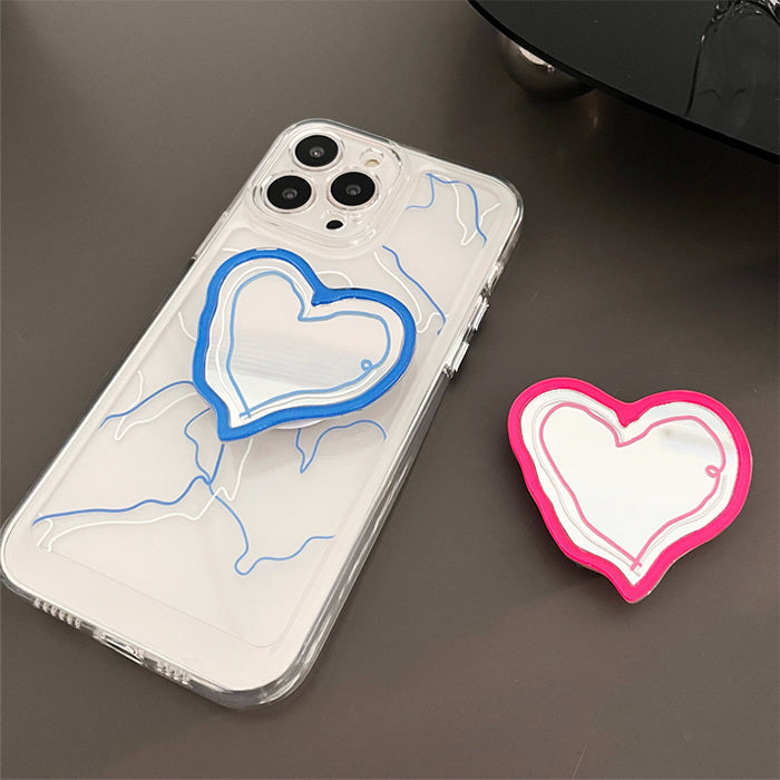 Funda para iPhone con diseño de corazón aplastado