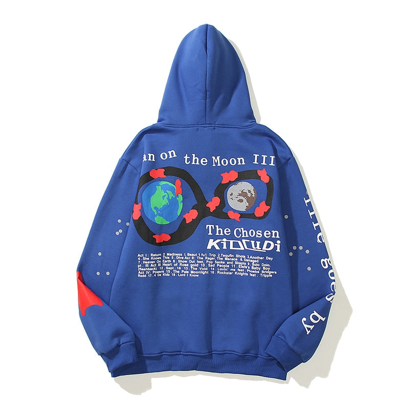 Sudadera con capucha unisex retro de gran tamaño