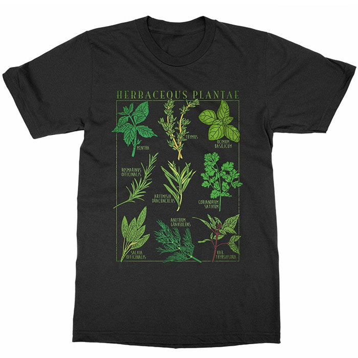 Camiseta de plantas herbáceas