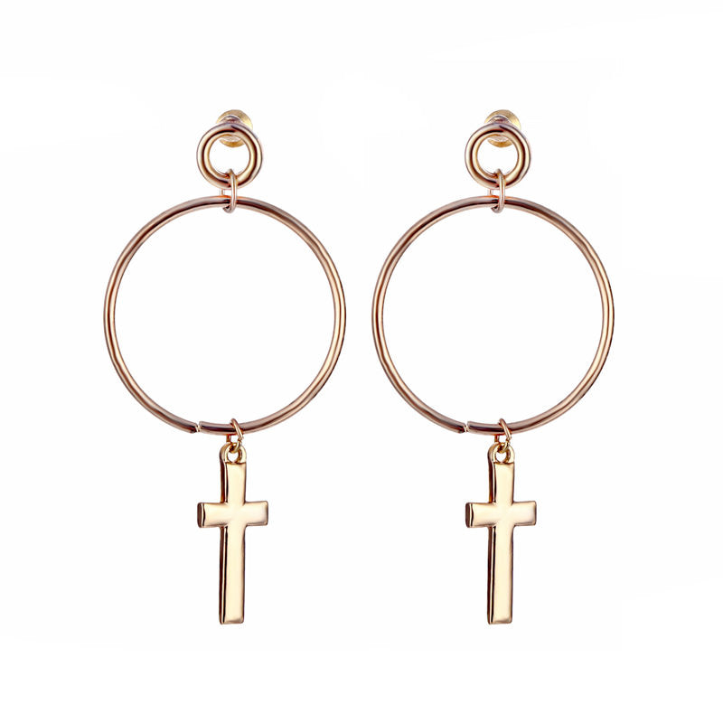 Holy Sinner Cross Earrings