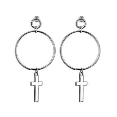 Holy Sinner Cross Earrings