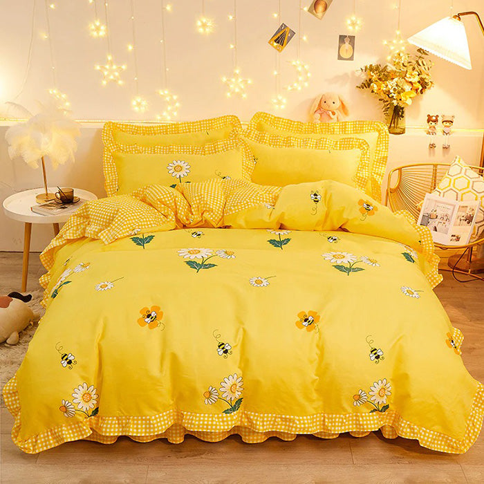 Honey Bee Aesthetic Bedding Set