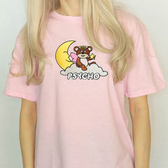 Psycho Bear T-Shirt, White S