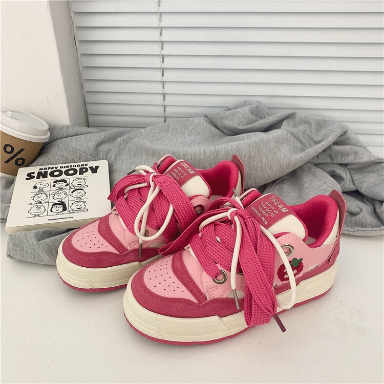 Pink Strawberry Sneakers