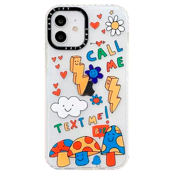 Funda para iPhone con estética de niño indie