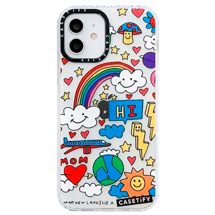 Funda para iPhone con estética de niño indie