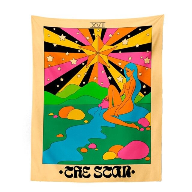 Indie Room Tarot Wall Tapestry