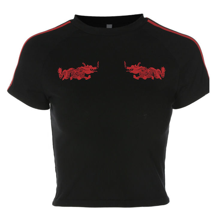 Japanese Dragon Crop Top