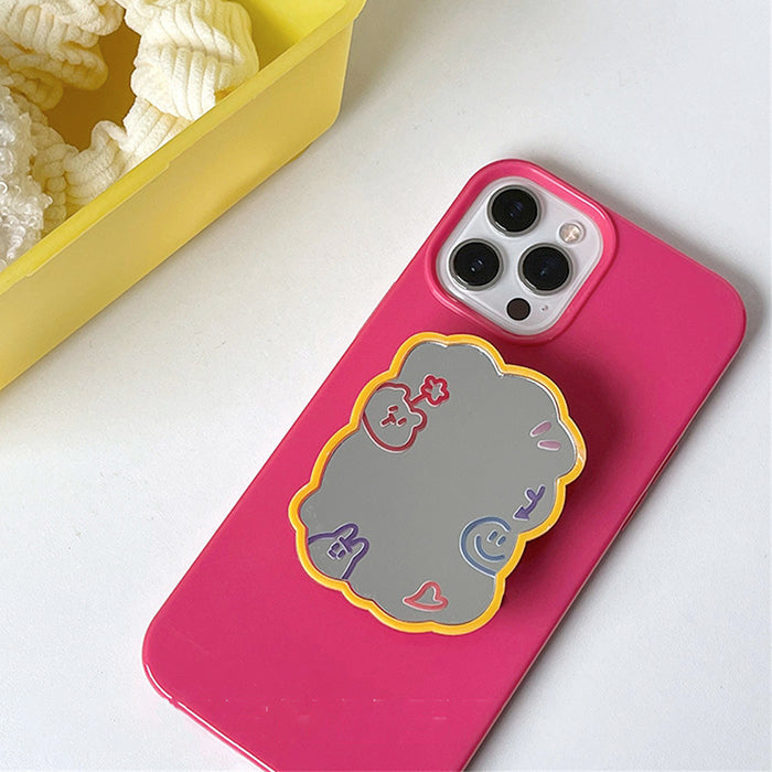 Funda para iPhone con espejo estético kawaii