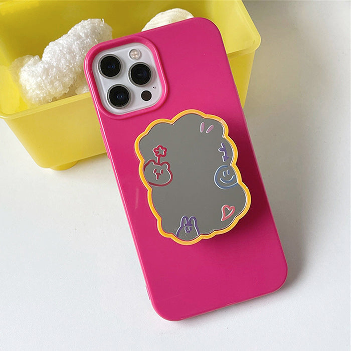 Funda para iPhone con espejo estético kawaii