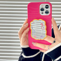 Funda para iPhone con espejo estético kawaii