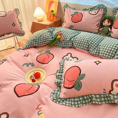 Juego de cama Kawaii Peach 🍑