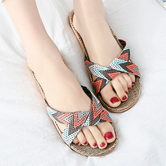 Chanclas antideslizantes de lino 