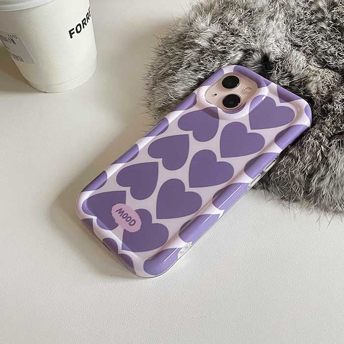 Funda para iPhone con estética lavanda