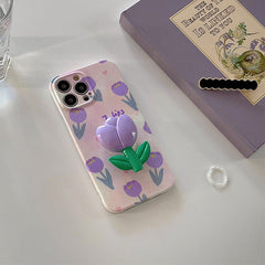 Funda para iPhone con flores de lavanda