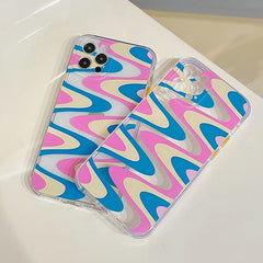 Funda para iPhone con ondas de lavanda