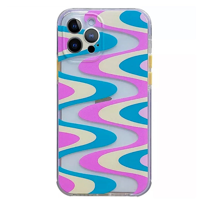 Funda para iPhone con ondas de lavanda