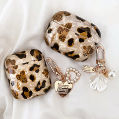 Estuche para AirPods con estampado de leopardo