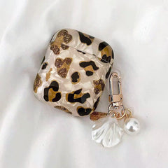 Estuche para AirPods con estampado de leopardo