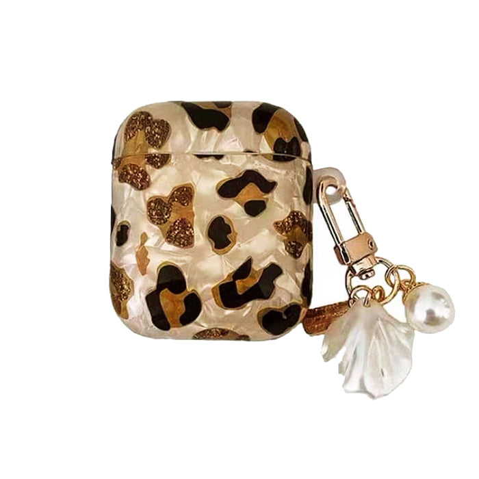 Estuche para AirPods con estampado de leopardo