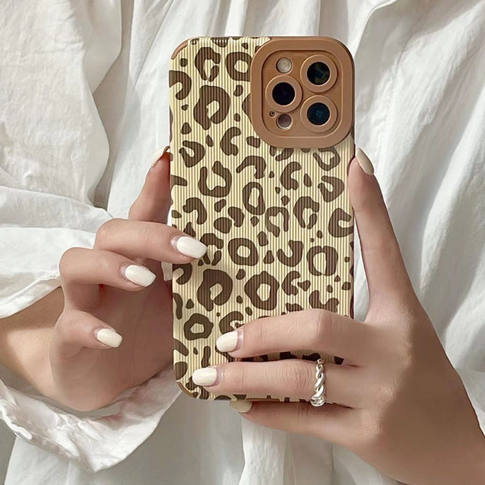 Funda para iPhone con estampado de leopardo