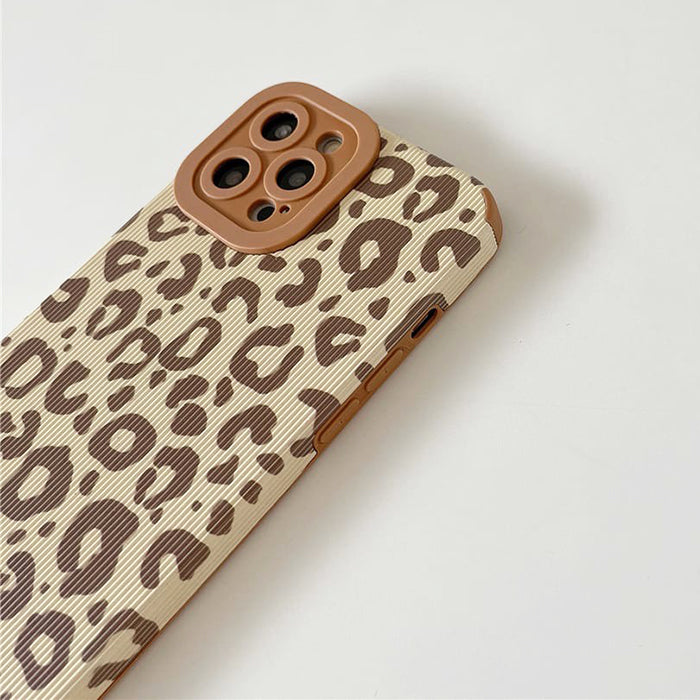 Funda para iPhone con estampado de leopardo