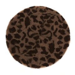 Boina con estampado de leopardo