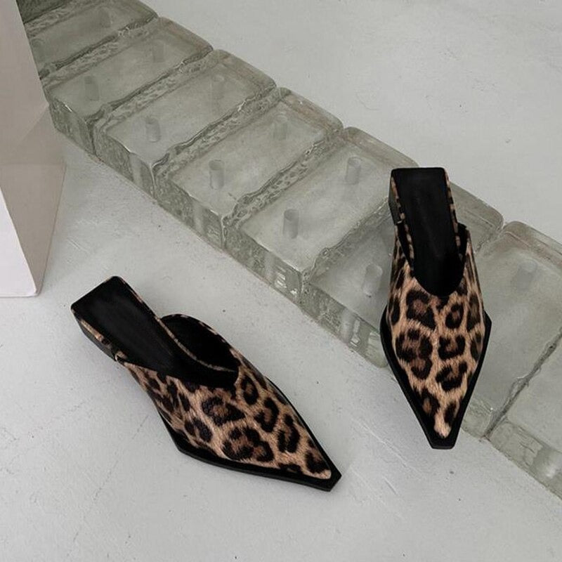 Casual Pointed Toe Mules